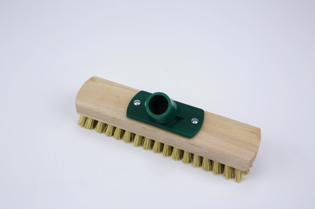 510881-BRUSH FLOOR SCRUB W/BASSINE, WOOD VIKAN #3624 207MM WIDTH