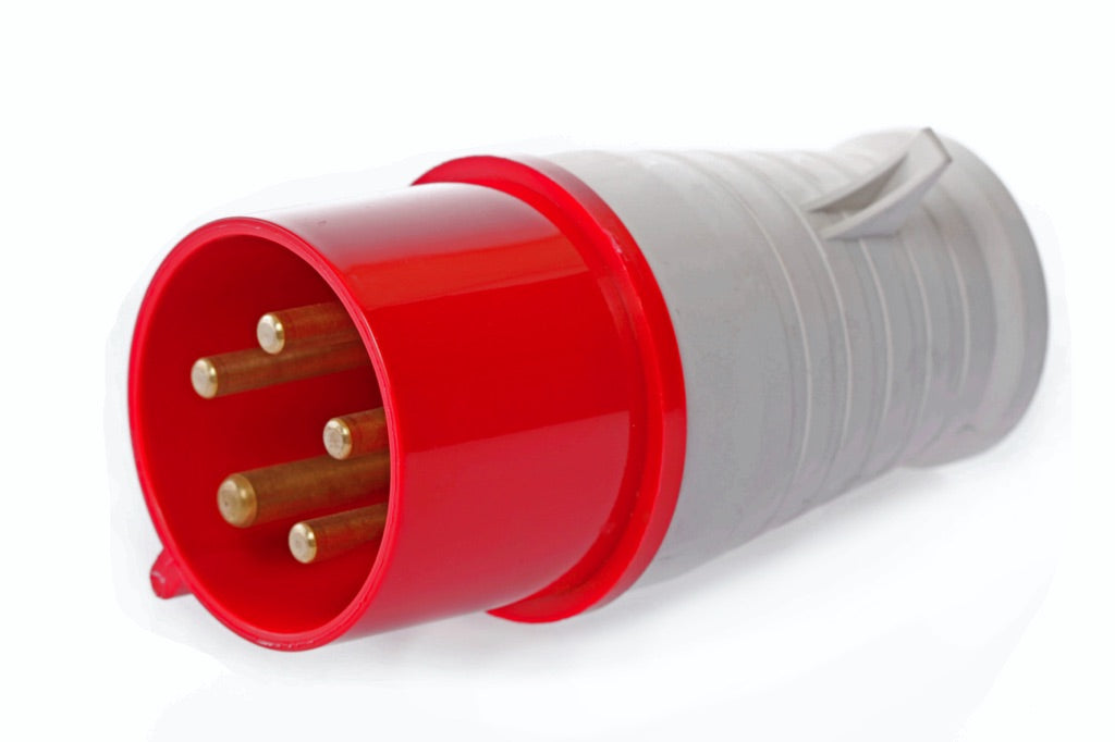 792715-PLUG CEE MALE AC380V RED 5P, 32AMP 6H IP44