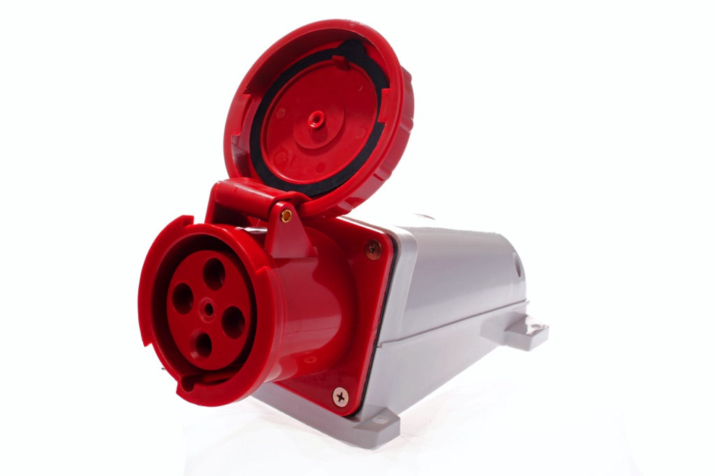 792744-RECEPTACLE CEE AC380V RED 4P, 125AMP 6H IP67