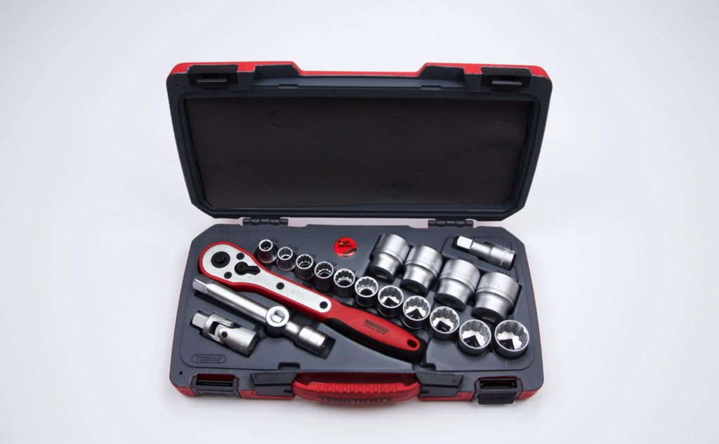 610137-SOCKET WRENCH SET 12.7MM/SQ, 7/16-1-1/4?15SOCKET/5TOOL #260