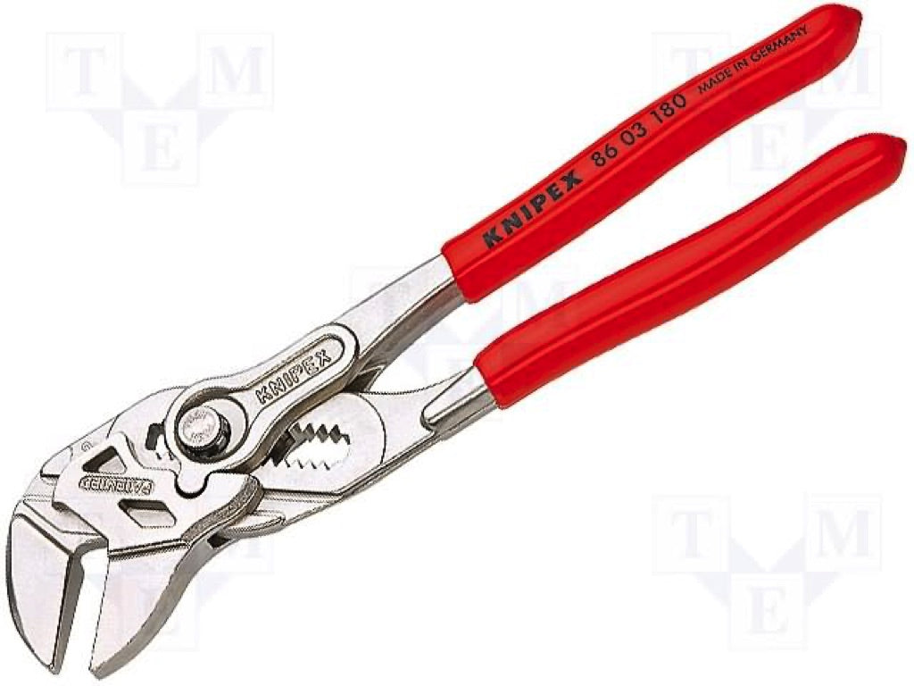 611621-PLIER WRENCH PLASTIC COATED, HANDLE CAPACITY 1-3/8?
