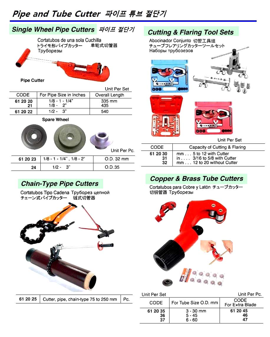 612035-CUTTER TUBE COPPER & BRASS, FOR 3 ? 30MM