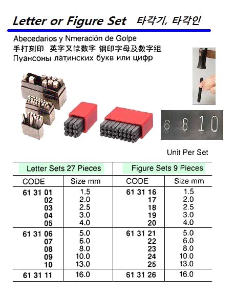 613122-FIGURE SET STEEL 9?S 6MM