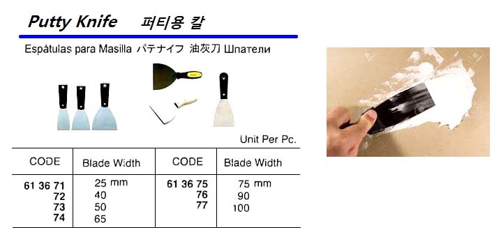 613676-KNIFE PUTTY 90MM