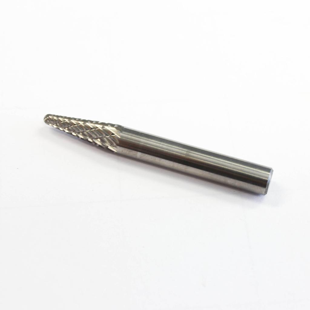 632543-ROTARY BUR CARBIDE TYPE-E, 6MM SHANK/6MM BLADE