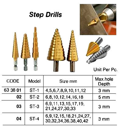 633802-STEP DRILL #ST-2 6-18MM