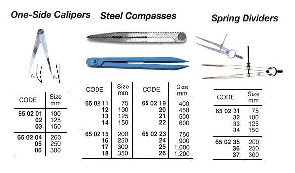 650214-COMPASS STEEL 150MM