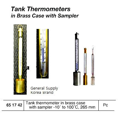 651742-TANK THERMOMETER IN BRASS CASE, W/SAMPLER -10-100C/14-212DEGF