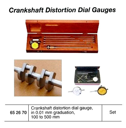 652670-CRANK DISTORTION DIAL GAUGE, 100-500MM 0.01MM GRADUATION