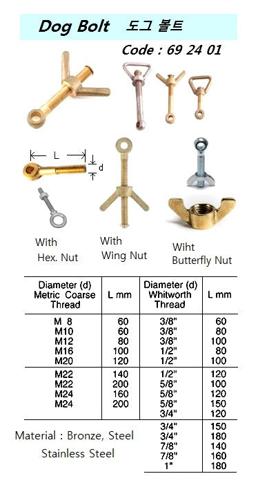 692401-BOLT DOG WITH FURTHER DETAIL