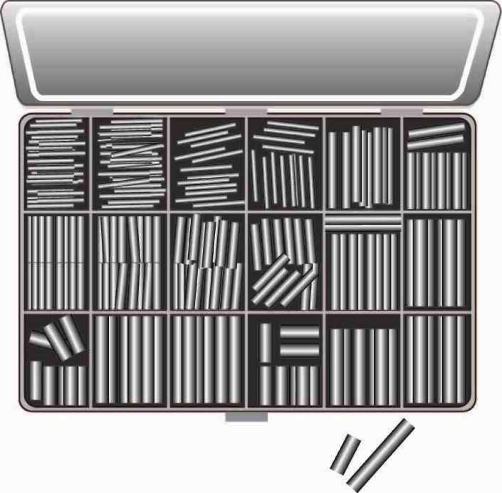 695652-DOWEL PIN KIT HARDENED STEEL, METRIC TAPERED 345PINS