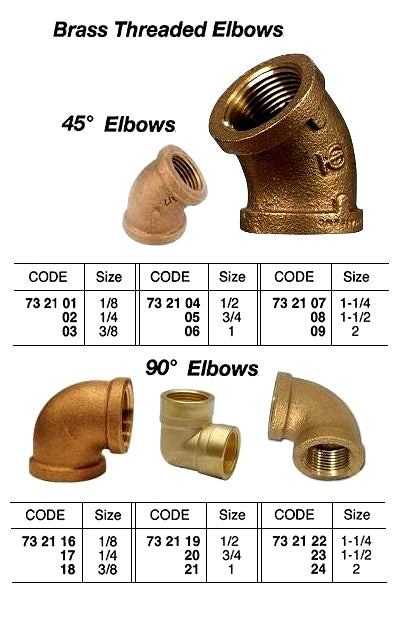 732108-ELBOW BRASS 45DEG 1-1/2, THREADED