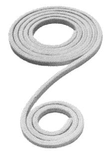 810465-STEAM PACKING GRAPHITED 150 BAR 1,5 MTR 16 MM -85?C TO +480?C