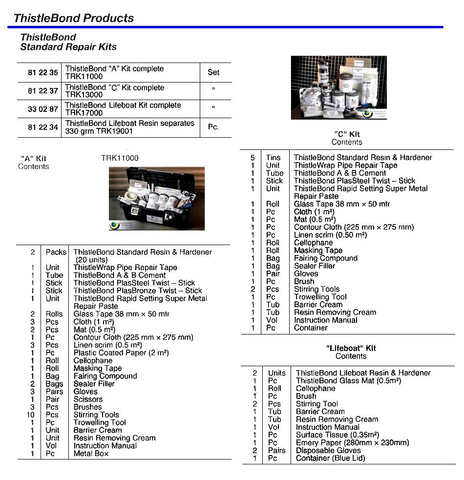 812237-THISTLEBOND TOP UP ?C? KIT, COMPLETE #UPS 13000