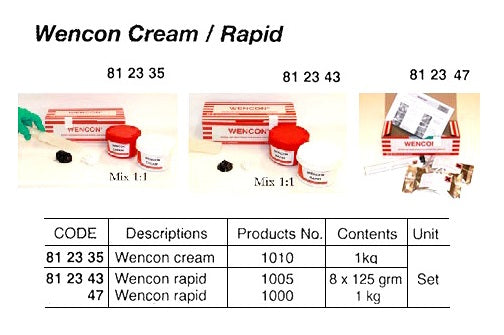 812347-WENCON RAPID QUICK CURE #1000, 1KG
