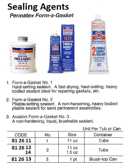 812611-SEALING AGENT PERMATEX, FORM-A GASKET NO.1 11OZ