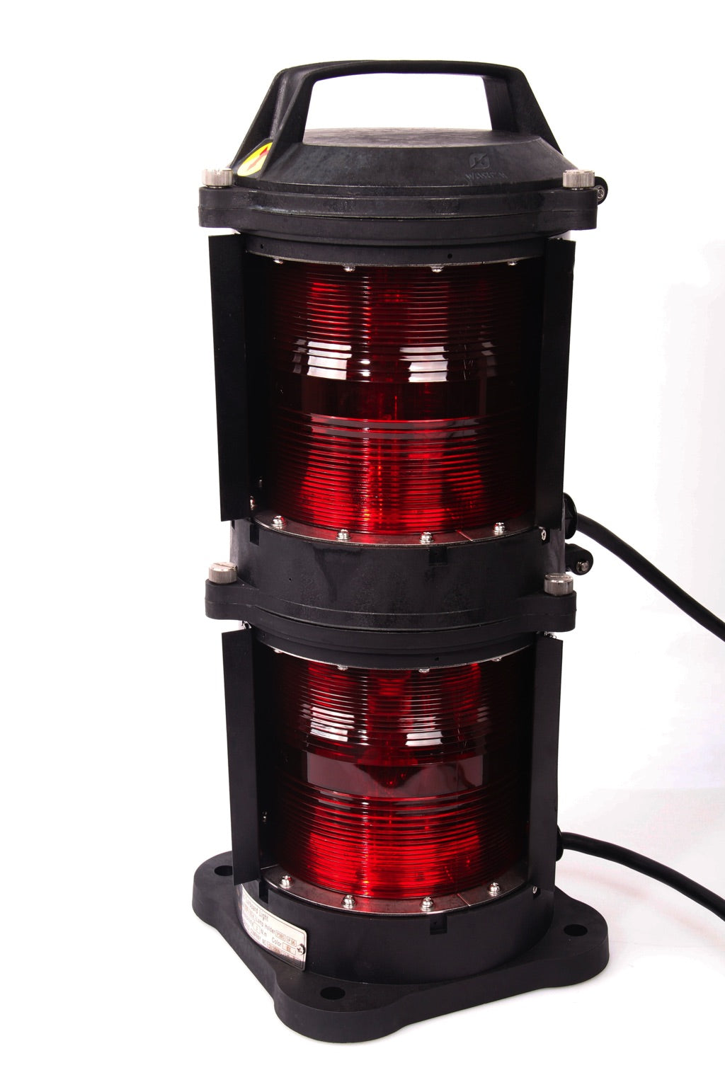 370423-SIDE LIGHT RED A-2 DOUBLE, POLYCARBONATE LENS