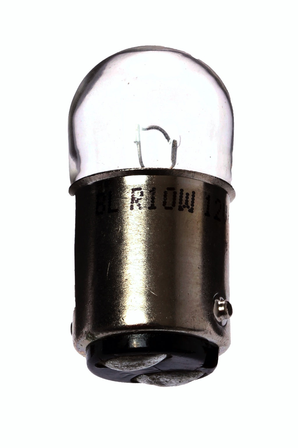 790738-LAMP PILOT TUBULAR CLEAR BA15D, 12V 10W 20X48MM