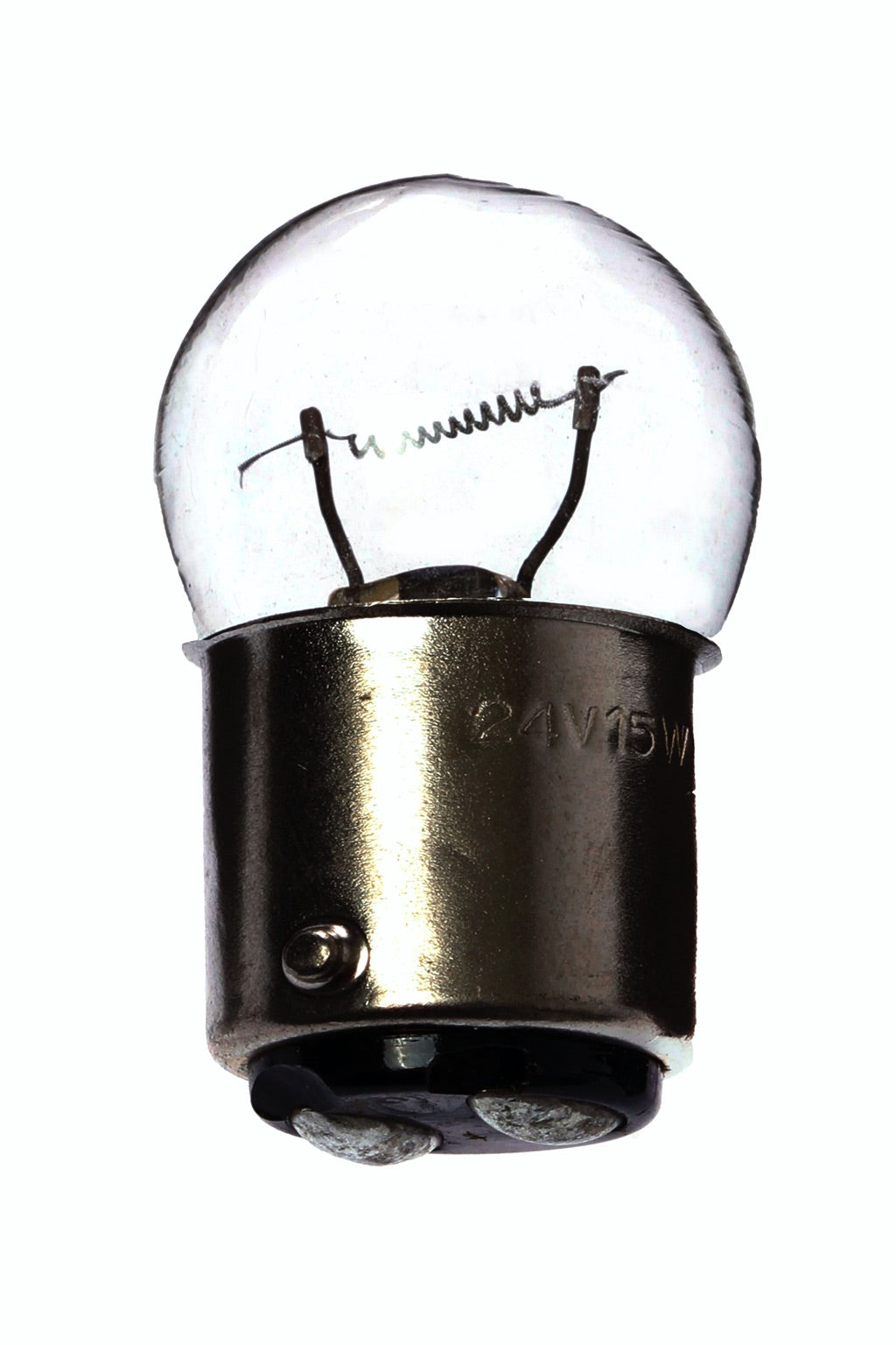 790743-LAMP PILOT TUBULAR CLEAR BA15D, 24V 15W 20X48MM