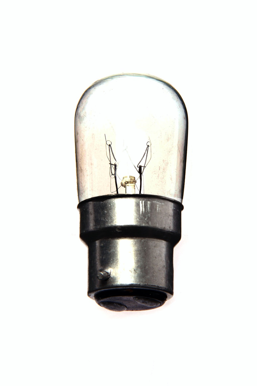 790645-LAMP PILOT TUBULAR CLEAR B-22D, 220V 15W 20X70MM