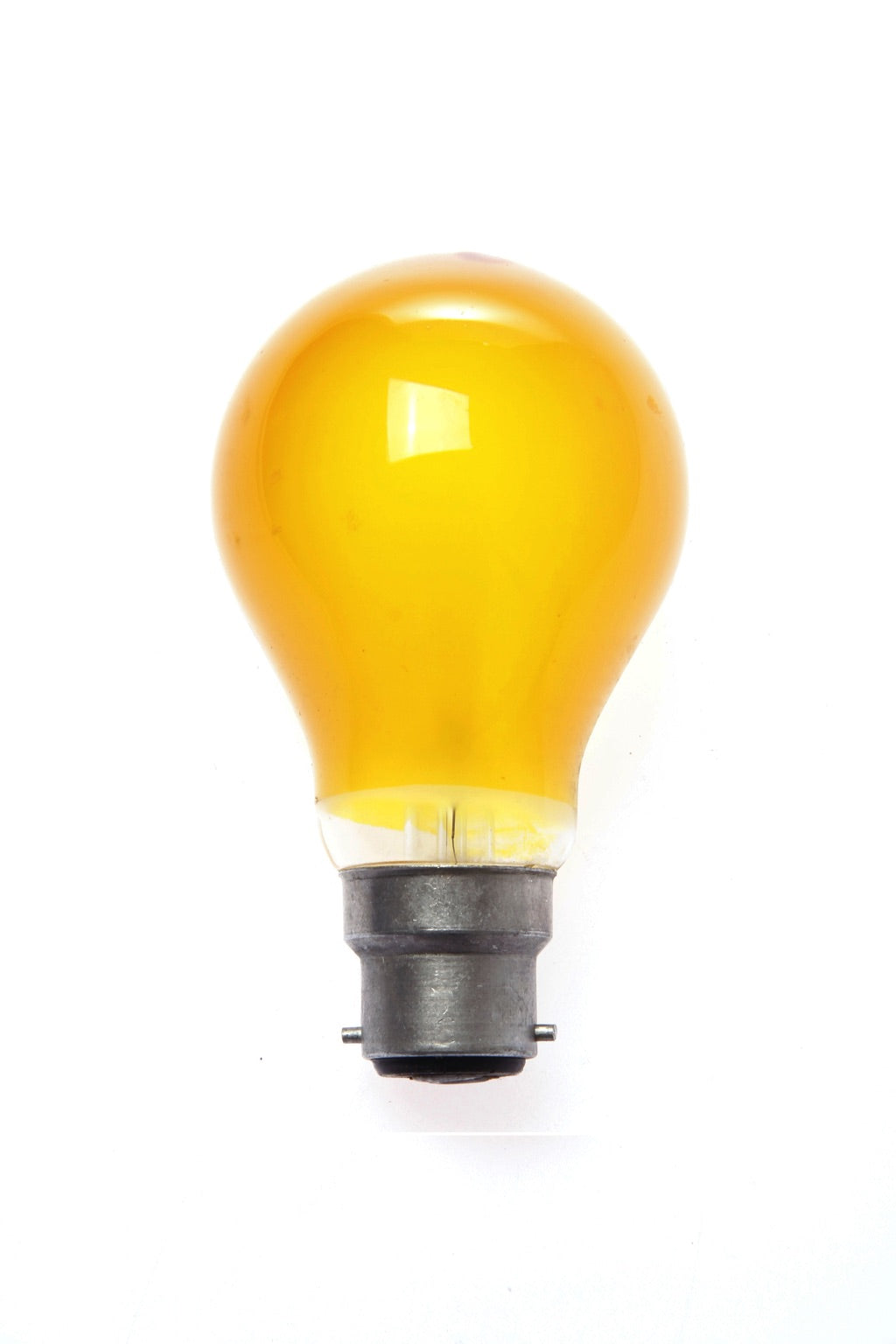 790357-LAMP COLORED B-22, 220-240V 40W YELLOW
