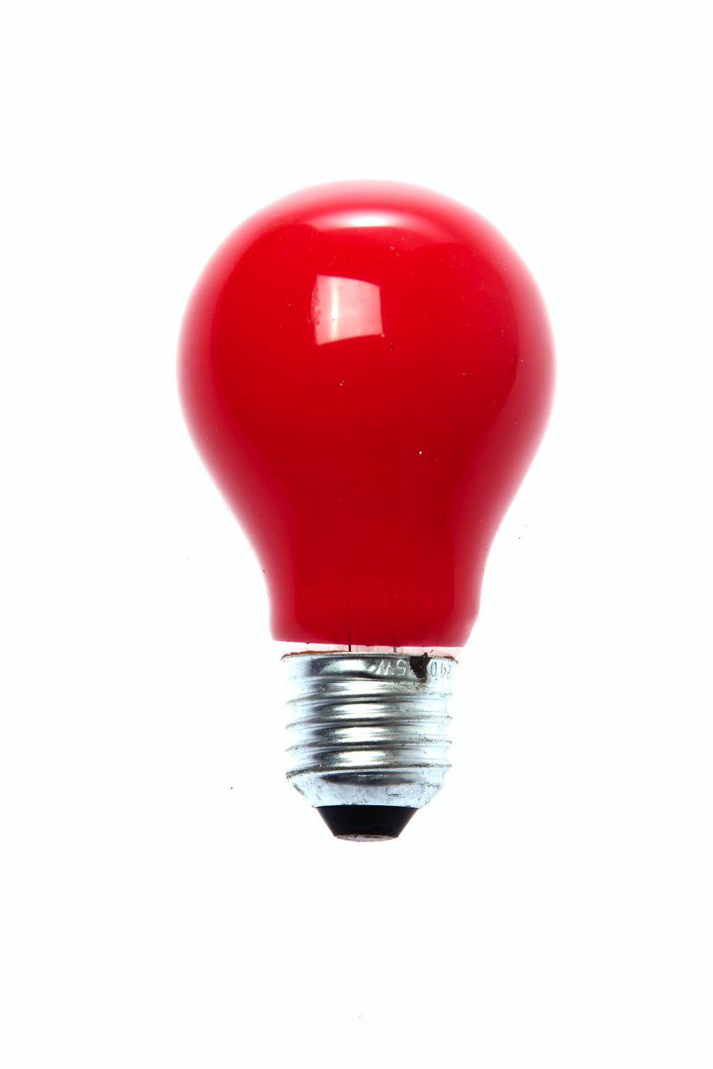 790318-LAMP COLORED E-26, 220-240V 60W RED