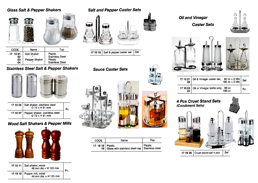 171004-Pepper shaker glass with stainless steel top