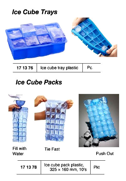 171376-ICE CUBE TRAY PLASTIC