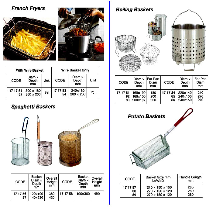 171751-FRENCH FRYER WITH BASKET, STEEL 300MM