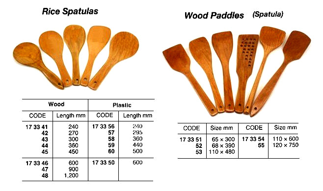 173341-SPATULA RICE WOOD 240MM