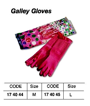 174044-GLOVES RUBBER FOR GALLEY USE, M-SIZE