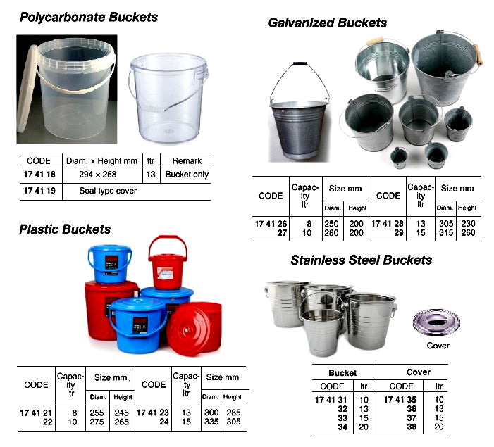 174127-BUCKET GALV 10LTR