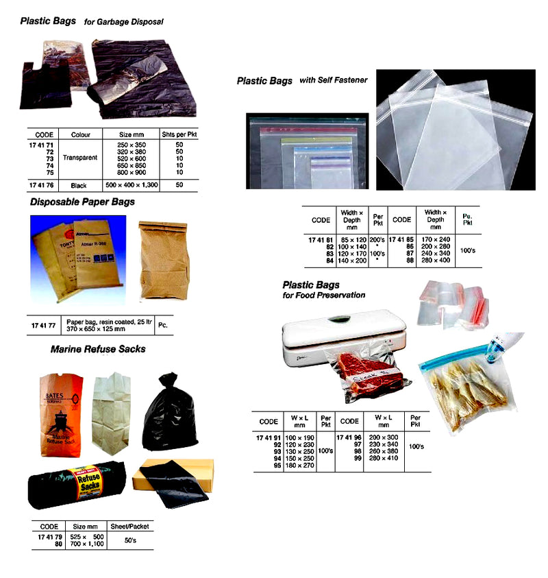 174176-PLASTIC BAG BLACK, 500X400X1300MM 50?S