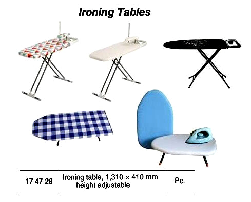 174728-IRONING TABLE, ADJUSTABLE HEIGHT 1310X410MM