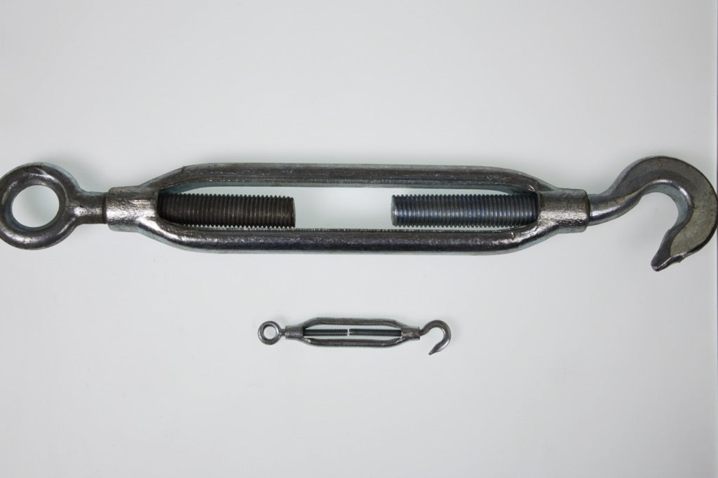 230551-TURNBUCKLE FRAME GALV, EYE&HOOK 19MMX300MM