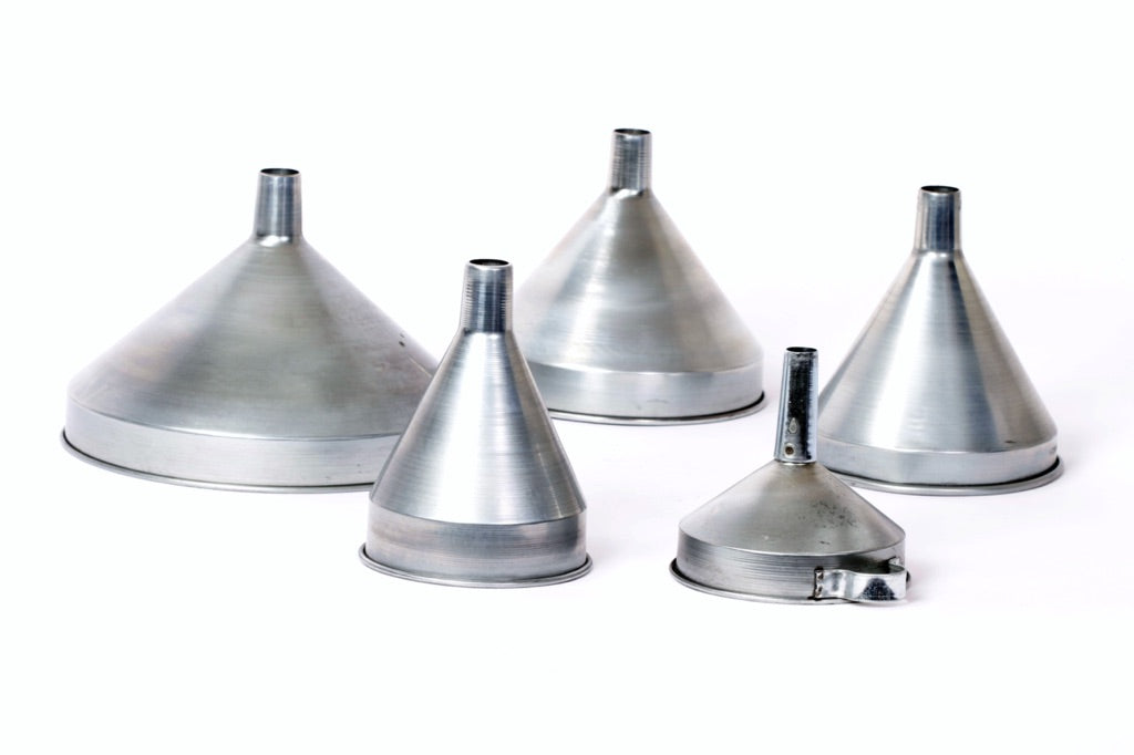 232604-OIL FUNNEL GALV W/STRAINER, 200MM DIAM