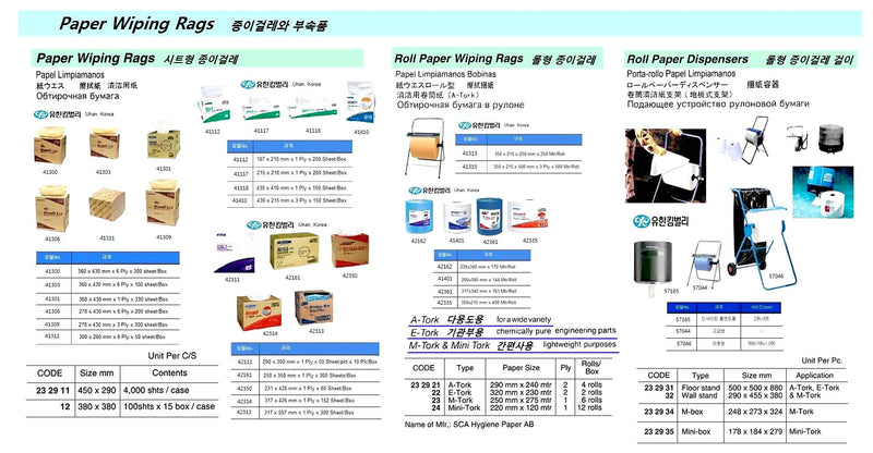 232922-RAG PAPER ROLL E-TORK 2PLY, 320MMX230MTR 2ROLLS/BOX