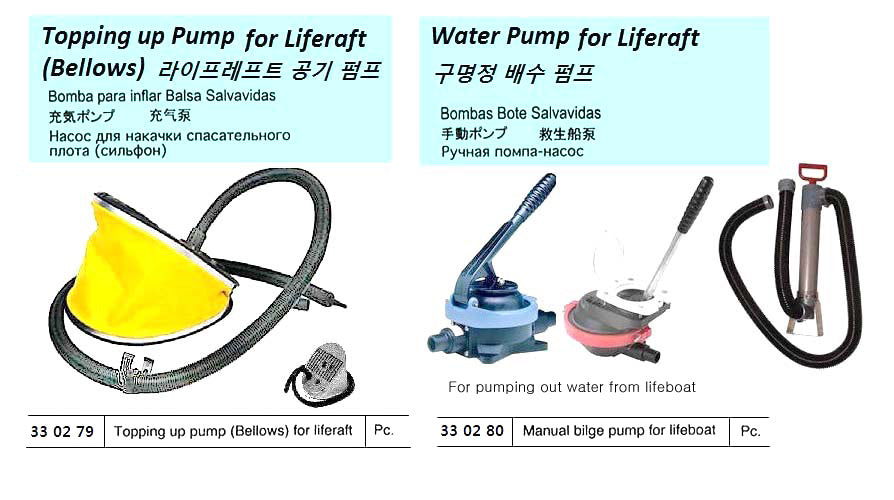 330279-LIFERAFT TOPPING UP PUMP
