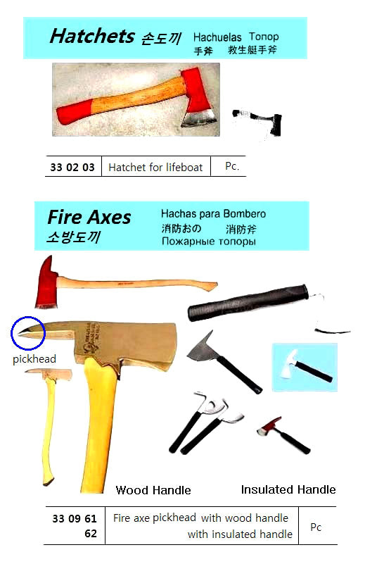 330961-FIRE AXE WITH WOOD HANDLE