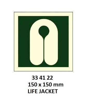 334122-LSA Sign 15x15cm lifejacket locker sign (PL)