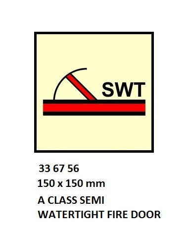 336756-FIRE CONTROL SYMBOL ISO 17631, A SEMI-W/T FIREDOOR 150X150MM