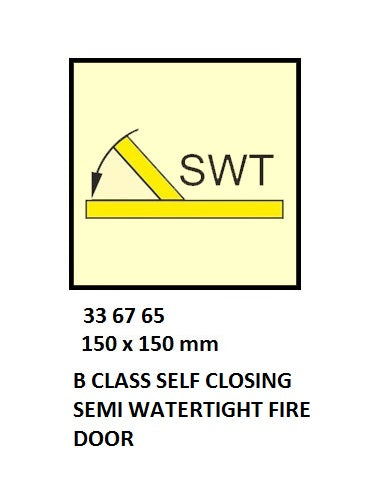 336765-FIRE CONTROL SYMBOL ISO 17631, B S/C S-W/T FIREDOOR 150X150MM