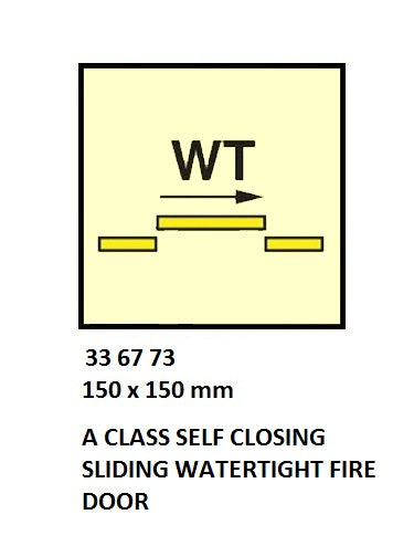 336773-FIRE CONTROL SYMBOL ISO 17631, A S/C W/T SLIDE F-DOOR 150X150