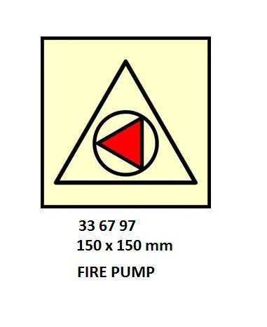 336797-FIRE CONTROL SYMBOL ISO 17631, FIREPUMP RMT CONTROL 150X150MM