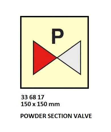 336817-FIRE CONTROL SYMBOL ISO 17631, POWER SECTION VALVE 150X150MM
