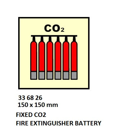 336826-FIRE CONTROL SYMBOL ISO 17631, FIX CO2 FIRE EXTING?NG BATTERY