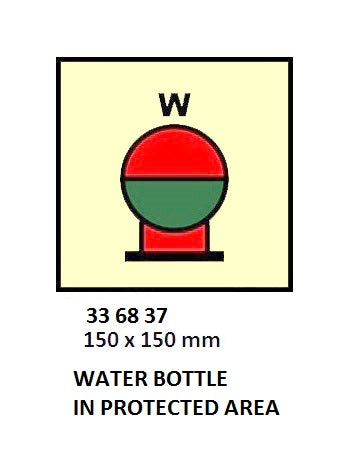 336837-FIRE CONTROL SYMBOL ISO 17631, WATER BTL IN PROTECT AREA