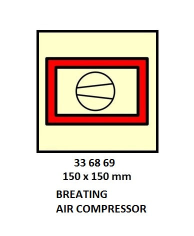 336869-FIRE CONTROL SYMBOL ISO 17631, BREATH?G AIR CMPRESR 150X150MM