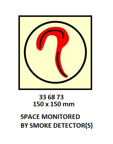 336873-FCS Sign 15x15cm smoke detector (PL)