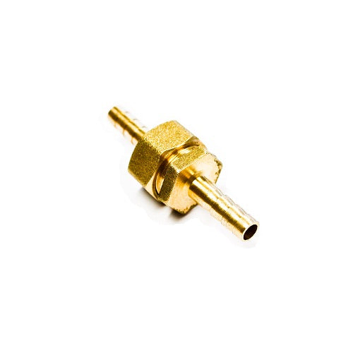 351061-COUPLING AIR HOSE SCREW BRASS, 6MM HOSE END 1/4? THREAD